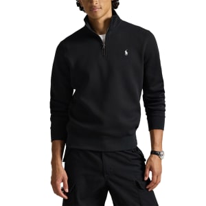 Ralph Lauren Quarter Zip Sweatshirt Black | Mainline Menswear ca